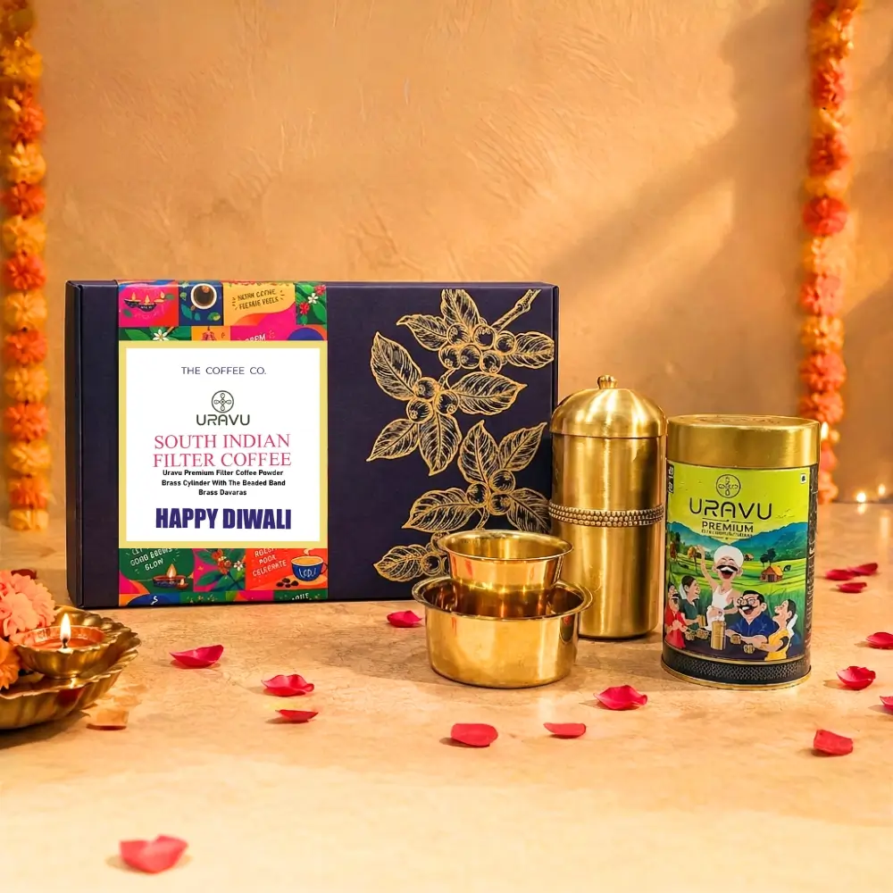 Uravu 4.jpg Filter Coffee Diwali Gift Box - Image 1